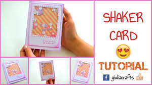 This diy card has the shaker element on the inside of card. Diy Crafts How To Make A Shaker Card