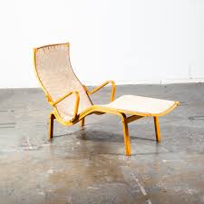 Chaise lounge designed by bruno mathsson for dux, model pernilla 3, sweden 1970s. Mid Century Danish Modern Chaise Lounge Chair Finn Ostergaard Canvas Sweden Beech Wood Dux Webbing Blonde Swedish Mid Century Sacramento