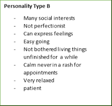 I'm not talking about the people who seem peaceful but are actually very chaotic — i'm talking about people who are. Differences Between Type A And B Personalities