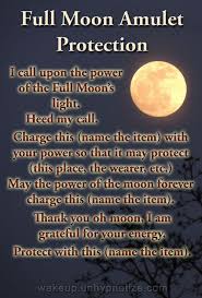 Full Moon Charging An Amulet For Protection Moon Spells Wiccan Spell Book Full Moon Spells