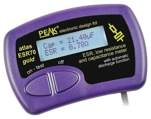 Atlas ESR Gold Equivalent Series Resistance Meter - PEAK | CPC UK