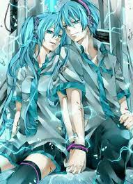 Miku And Mikuo Hatsune Miku Vocaloid Hatsune