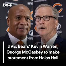 HAPPENING AT 2 P.M.‼️Chicago Bears President Kevin Warren and team chairman  George McCaskey make statement from Halas Hall➡️ bit.ly/38Z35dI