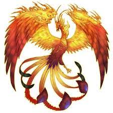 Look into the beautiful body of this phoenix and see the many eyes! Cute Background Ideas For Drawings Happy Emotion
