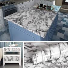 I found this easy peel and stick shiplap wallpaper from target. Livelynine Marble Wall Paper Kitchen Countertop Peel And Stick Wallpaper Marble Paper Self Adhesive Vinyl Roll For Bathroom Counter Dining Table Desk Furniture Renovations 15 8x78 8 Inch Amazon Com