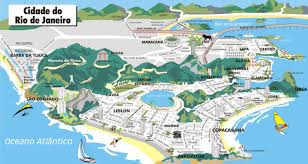 Rio De Janeiro Map Rio De Janeiro Carte Touristique Voyageur