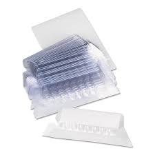 This type of filing cabinet is almost always a vertical file, and most options have only one or two drawers in side tab folders are folders used with side tab and rotary filing cabinets. Universal Hanging File Folder Plastic Index Tabs 1 5 Tab Cut 2 1 4 Tab Clear 25 Per Pack Unv42215 Walmart Com Walmart Com