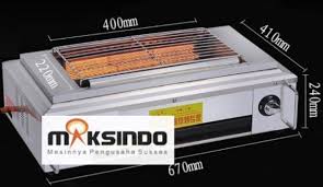 Ukurannya yang tidak terlalu besar membuatnya mudah dibawa. Jual Pemanggang Sate Bbq Gas Smokeless 005bbq Di So Tokomesinsolo Com