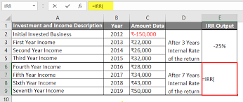 Keep the first value of the initial investment as a negative number and the ending value as a positive number. Excel Irr Formula How To Use Excel Irr Formula