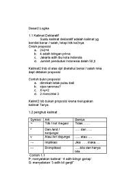 Contoh preposition of time (in, on, at, before, after, for, since). Dasar2 Logika