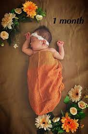 Baby Girl Baby Monthly Picture One Month Old Baby Photograph Baby Sonia At 1 Month Diy Baby Girl Newborn Pictures Baby Photoshoot Girl Baby Girl Pictures