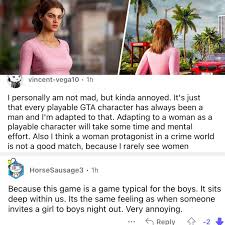 Bruh Do people think Grand theft auto is a only male crime game? Given how  some people weird reactions of Luica? : rGTA