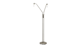 Paul Neuhaus Led Stehleuchte 2 Flammig Nickel Matt
