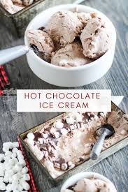 Frozen Hot Chocolate Recipe Hot Chocolate Ice Cream Hot Chocolate Desserts Hot Chocolate