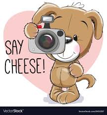 puppy with a camera royalty free vector image vectorstock cute cartoon pictures puppy cartoon cute cartoon characters