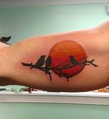 3 Birds Sitting On A Tree Branch Tattoo My First Tattoo Bob Marley S 3 Little Birds Done By Kristen Authentic Tattoo Co In Raleigh Nc Little Bird Tattoos Birds Tattoo 3 Little Birds