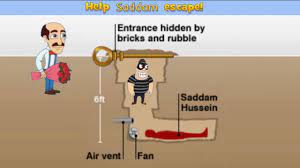 Nucleolus smooth endoplasmic reticulum (chromatin saddam hussein golgi apparatus cytoskeleton mitochondria rough endoplasmic reticulum ribosomes plasma membran. Help Saddam Escape Saddam Hussein S Hiding Place Know Your Meme