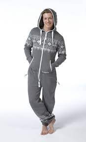 Snuggaroo Men S Charcoal Grey Nordic Onesie Onepiece One Piece Jumpsuit Sweater Jacket Mens Fashion Nike Jacket