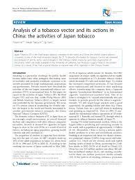 Japan tobacco international jti — amber leaf 50 gram. Pdf Analysis Of A Tobacco Vector And Its Actions In China The Activities Of Japan Tobacco