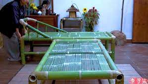 Diy luz bamboo light bamboo lamps bamboo structure bamboo architecture bamboo house bamboo design bamboo crafts. Li Ziqi Builds Bamboo Furniture Without Nuts And Bolts