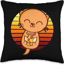 Amazon.com: PIZZA OTTER Otter Lover Gift Pizza Lover Animal Cute Otters  Throw Pillow, 16x16, Multicolor : Home & Kitchen