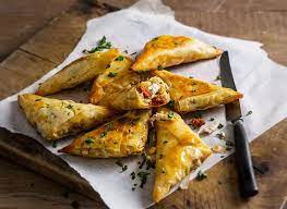 Chicken Manchego Chorizo Briouats Pastry Recipes Jus Rol Recipe Recipes Food Moroccan Food