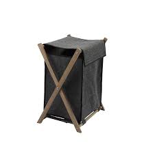 Panier A Linge D Angle En Bambou Marron Et Interieur Amovible En Coton Panier A Linge Grand Panier A Linge Panier A Linge D Angle