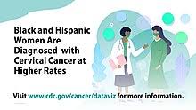 Continuous pelvic or lower back pain is a sign of cervical cancer. Cervical Cancer Wikipedia