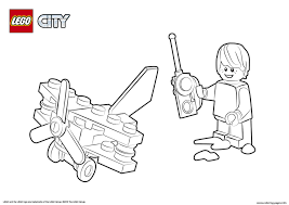Lego airport coloring page from lego city category. Lego City Small Plane Coloring Pages Printable