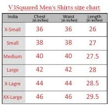 V3squared Mens Cotton Full Sleeve V Neck T Shirt