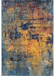 Bloomsbury Market Parramatta Transitional Orange Blue Area Rug Orange Rugs Abstract Colorful Rugs