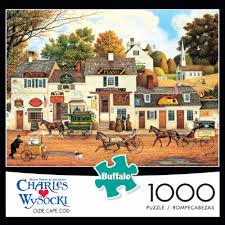 Olde buck's county jigsaw puzzle piece) 1000 piece jigsaw puzzle. Buffalo Games Charles Wysocki Olde Cape Cod Jigsaw Puzzle 1000 Pc Food 4 Less