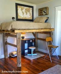 Makes my sons small room functional and even look bigger! 20 Inspiring Diy Pallet Projects Pallet Loft Bed Diy Loft Bed Loft Bed Plans