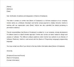 75 For Letter Of Employment Samples Resume Format