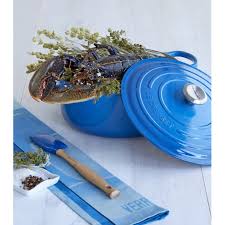 Cocotte En Fonte Ronde 28 Cm Marseille Le Creuset Signature Cocottes En Fonte Couleur Marseille Bleu Ciel Vente Achat Achete