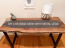 Check spelling or type a new query. Live Edge Desk 9 Easy Steps To A Diy Desk With Metal Legs Live Edge Desk Diy Live Edge Diy Desk