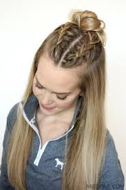 You can give the appearance of a snatched braid by brushing down the roots and using a gel or hairspray for. 3 Sporty Hairstyles Missy Sue Sporty Hairstyles Thick Hair Styles Hair Styles