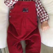 Find More Baby Boy S Janie And Jack Christmas Outfit Red Overalls For Sale At Up To 90 Off