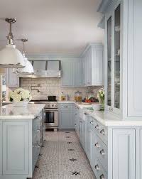 The Blue And White Club Meeting Is On The Enchanted Home Light Blue Kitchens Blue Kitchen Designs Pastel Kitchen