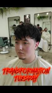 From NYC to Miami for Ultra—had to make sure the cut was just as fresh as  the vibes! Came in with a middle part, left with a messy fringe upgrade.  What do you think of the switch?