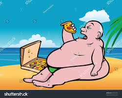 Image result for pictures of fat man eating pizza