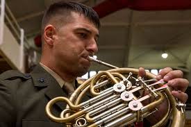 Cpl. Peter M. Yurkovich, musician, 2nd Marine Division
