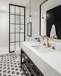 Modern Farmhouse Combines Traditional Farmhouse Elements With A Fresh Modern Industri With Images Modern Farmhouse Bathroom White Bathroom Designs Farmhouse Bathroom Decor