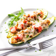 Plus they're simple to make and require only 6 ingredients, perfect for any night of the week! Keto Italian Sausage Stuffed Zucchini Boats Recipe Wholesome Yum