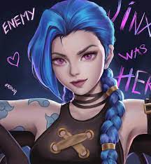 jinx and arcane jinx (league of legends and 1 more) drawn by kouq98 |  Danbooru