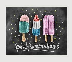 I have a bit of a tea towel obsession and love finding new ones. Sweet Summertime Popsicle Print Chalkboard Art Summer Kitchen Decor Chalk Art Popsicle Illus Summer Chalkboard Art Chalkboard Art Diy Summer Chalkboard
