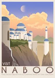 Naboo Illustration Star Wars Planet Retro Travel Poster Etsy In 2021 Star Wars Planets Star Wars Travel Posters Star Wars Travel