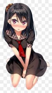 Mio's favorite musical instrument is a bass guitar. Blushing Anime Girls Original Characters Kantoku Anime Girl With Black Hair Blushing Free Transparent Png Clipart Images Download