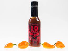 Amazon.com : Pepper Joe's XXX Habanero Pepper Sauce – Unique Premium Hot  Sauce with Honey, Peaches, Pineapple, and Extra Mouth Burning Habanero Heat  – 5 Ounces : Grocery & Gourmet Food
