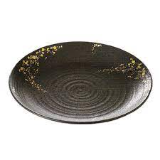 スバル ３１丸のお皿黒いお皿に金 銀色を散りばめた 高級感のあるお皿です 内容 和皿 １サイズ w31 h3 5cm日本製 美濃焼 皿 陶器 美濃